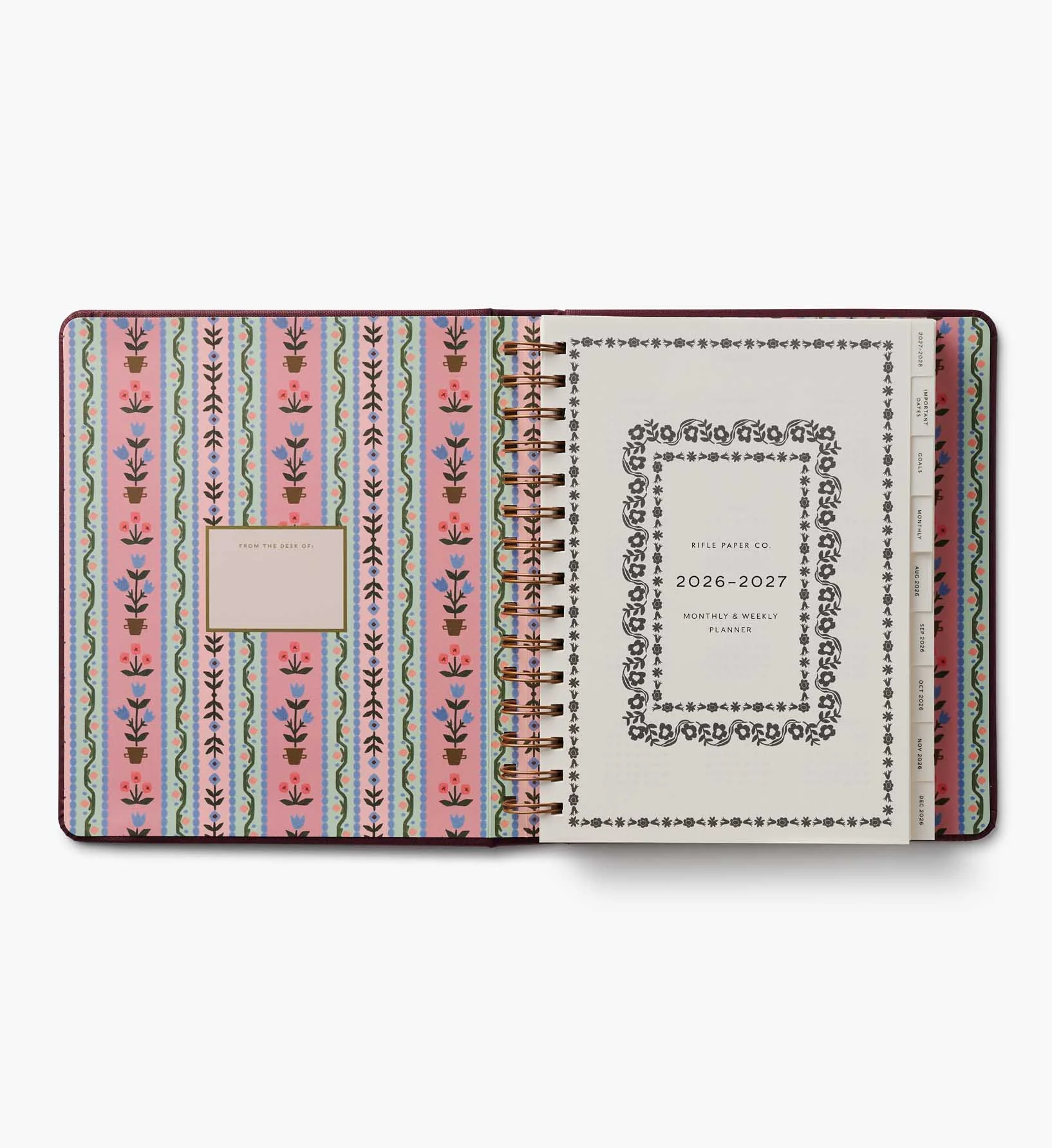 2026-2027 17-Month Academic Covered Spiral Planner - Ladies Night Book Club - Image 3