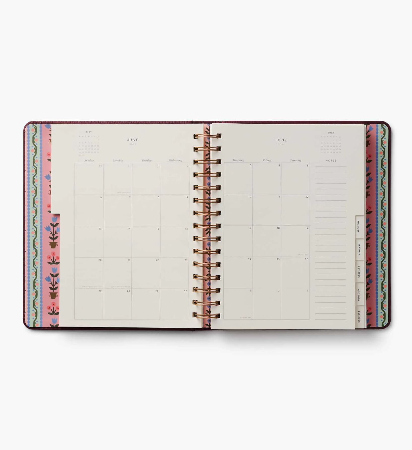 2026-2027 17-Month Academic Covered Spiral Planner - Ladies Night Book Club - Image 5