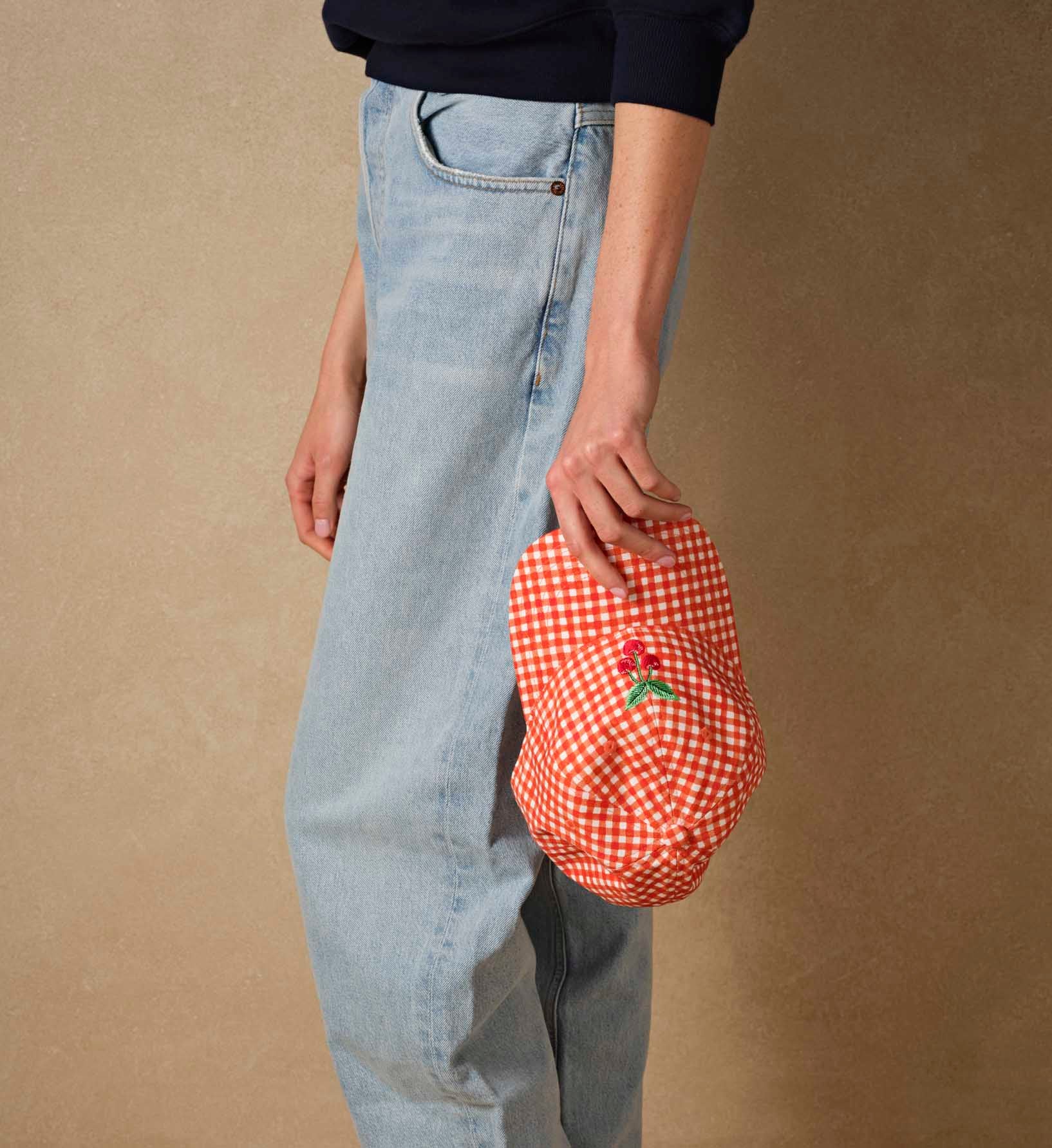 Baseball Cap - Gingham Cherries - Image 3