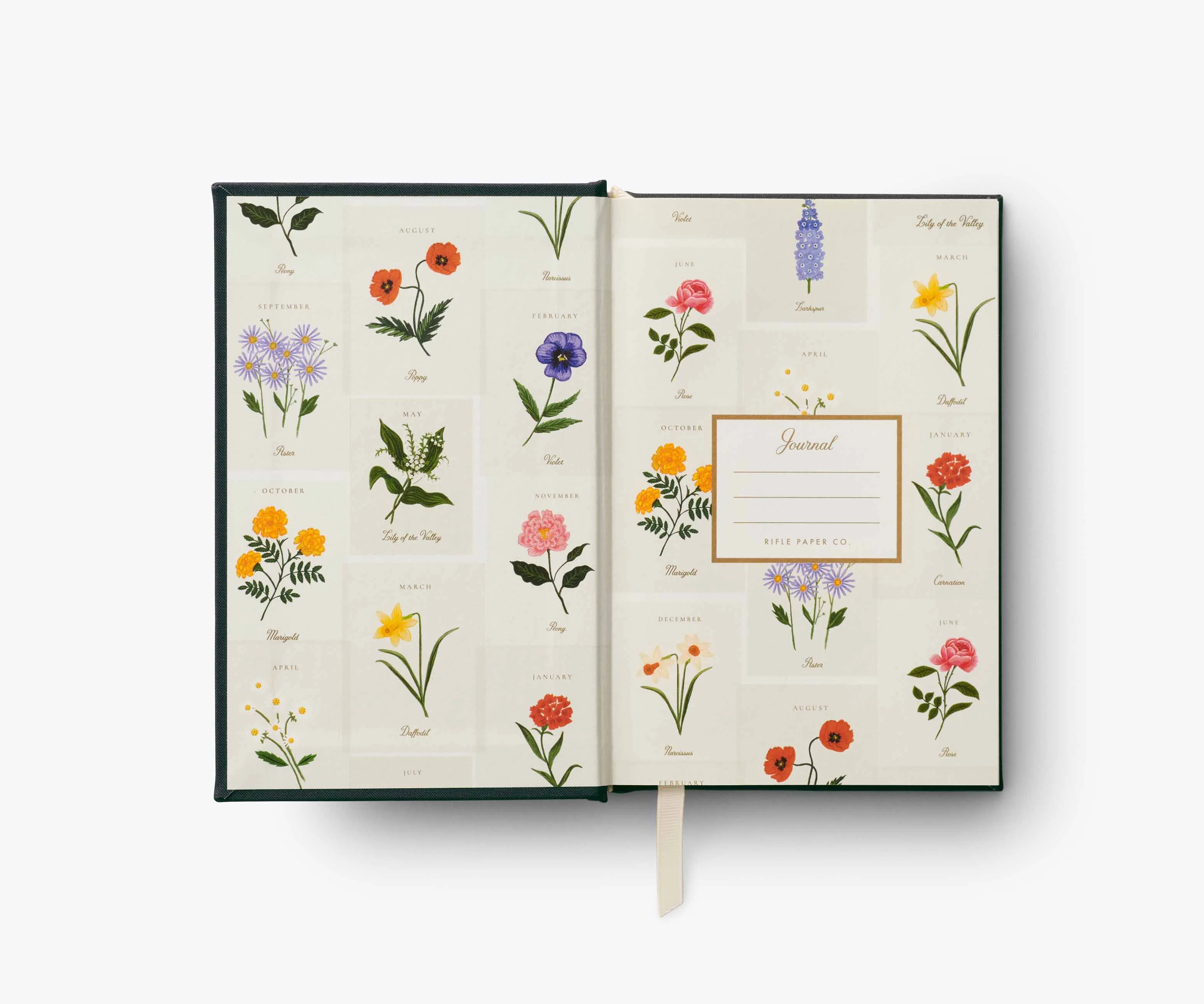 Birth Month Mini Embroidered Journal - April - Image 3