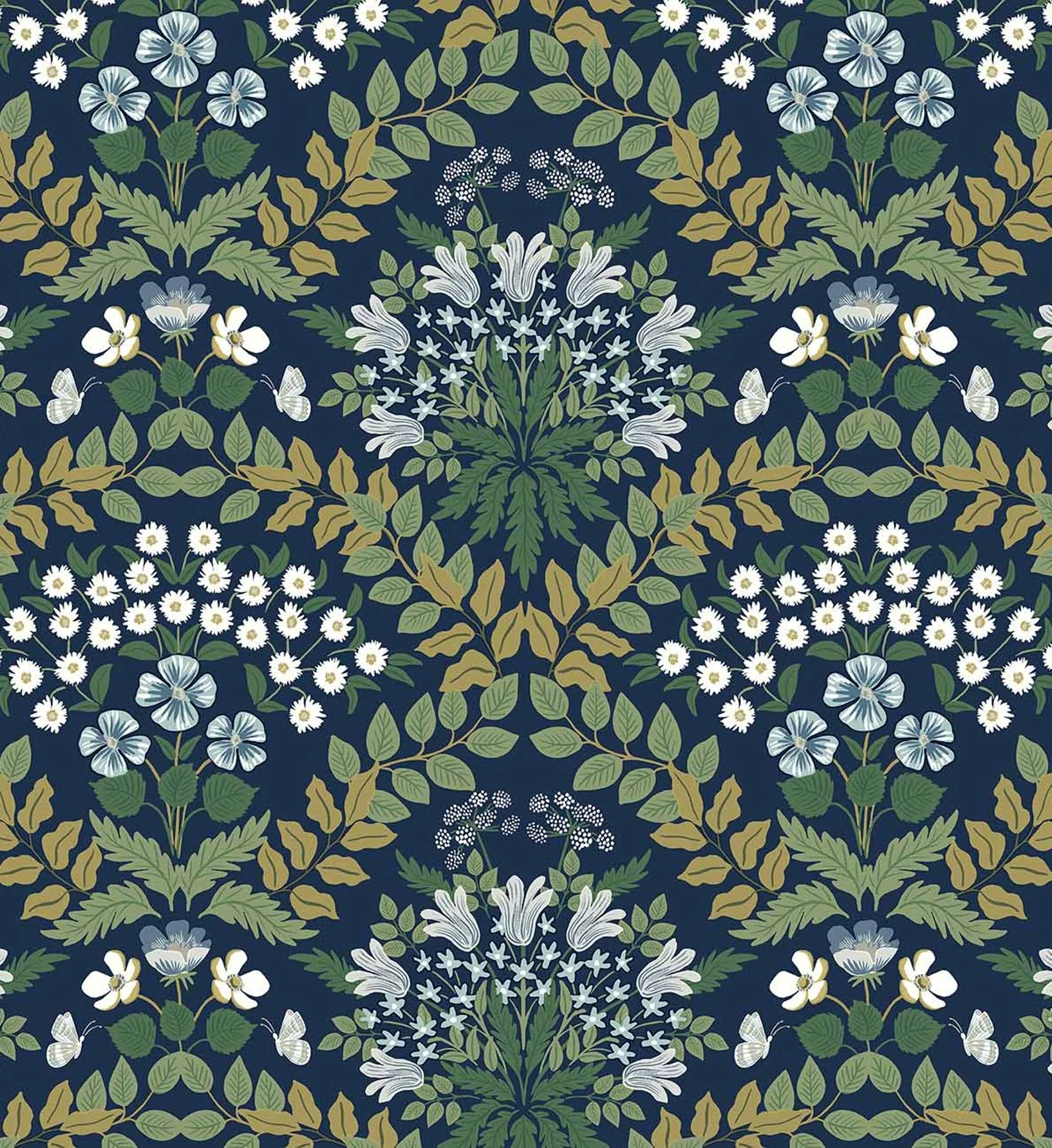 Bramble Wallpaper - Navy - Image 3