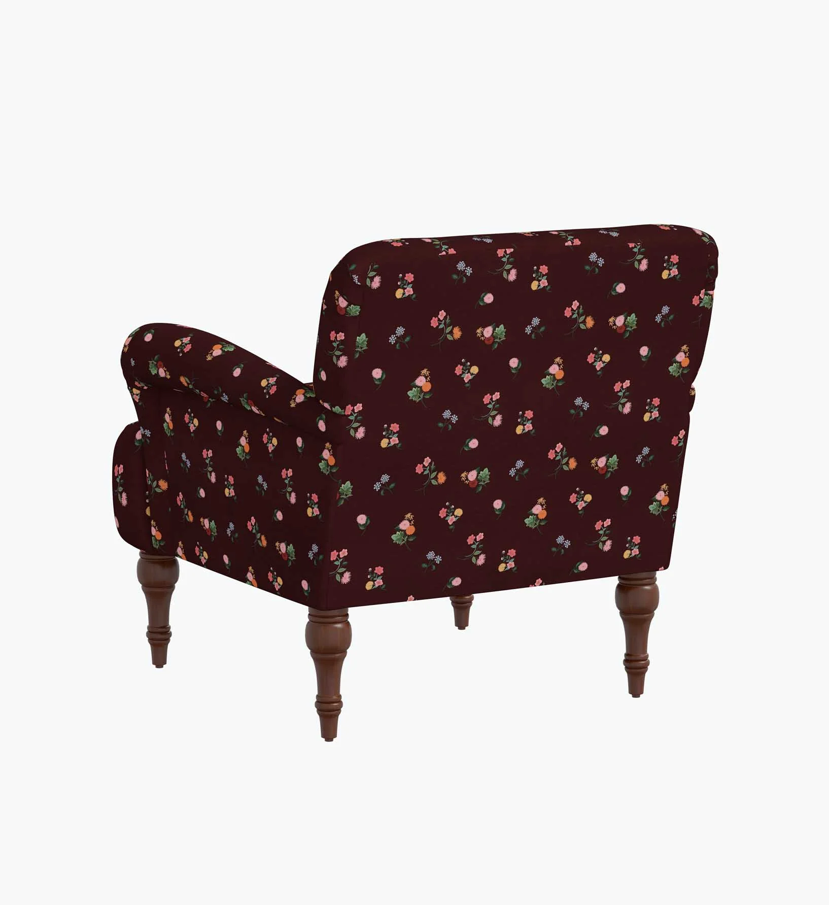 Bristol Armchair - Ditsy Dahlia Burgundy - Image 5