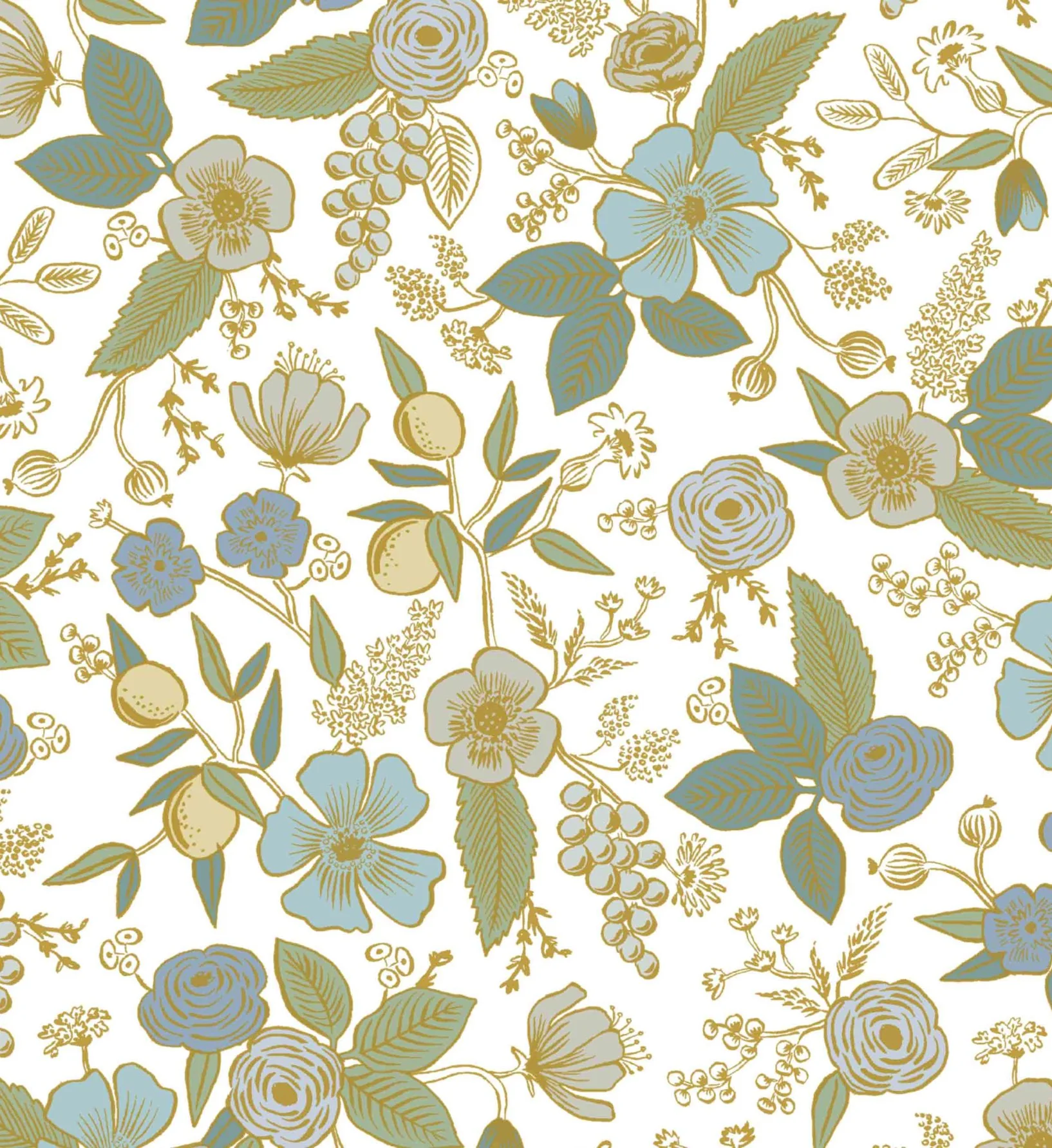 Colette Peel & Stick Wallpaper - Blue Multi - Image 3