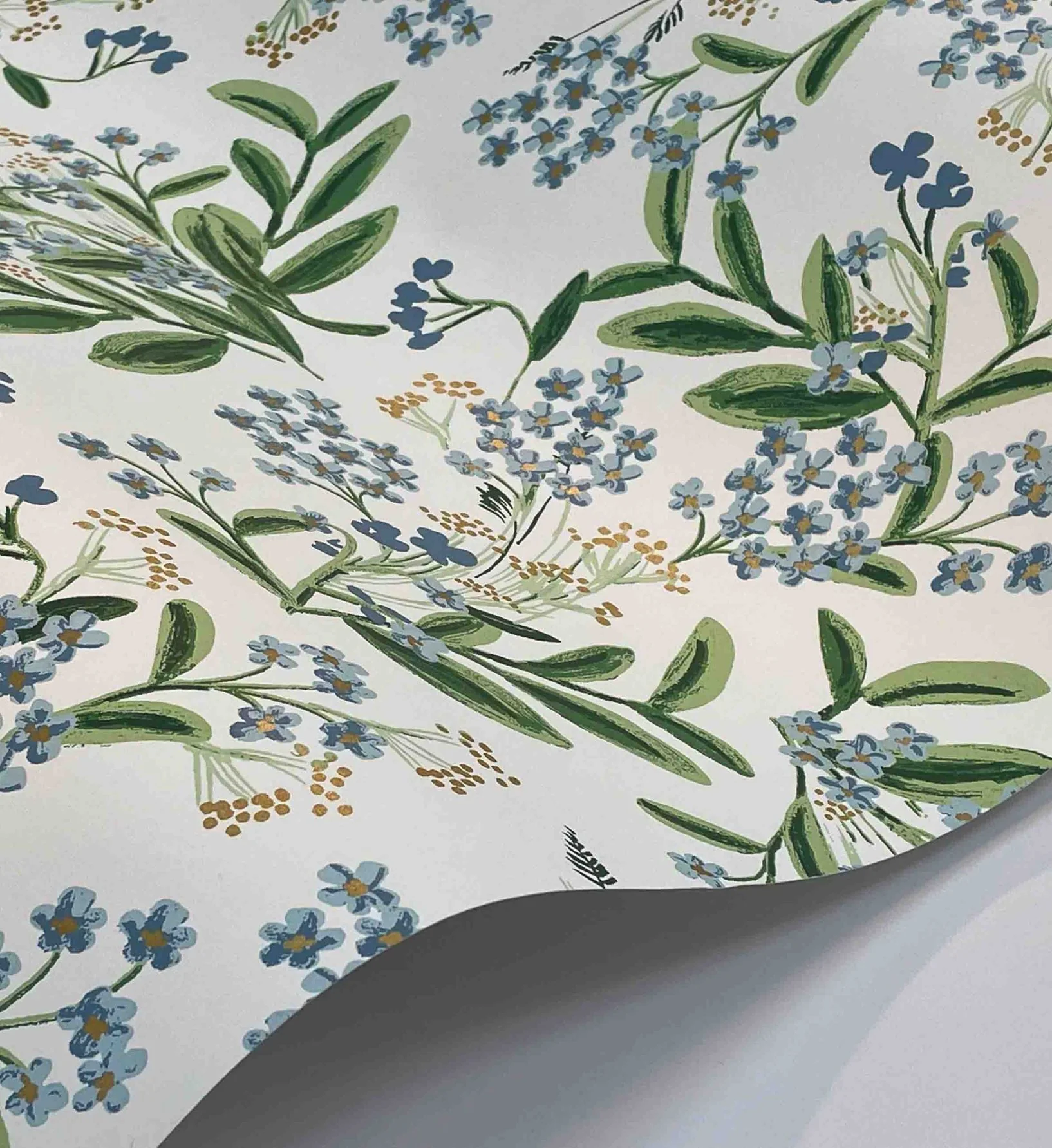 Cornflower Wallpaper - White - Image 3