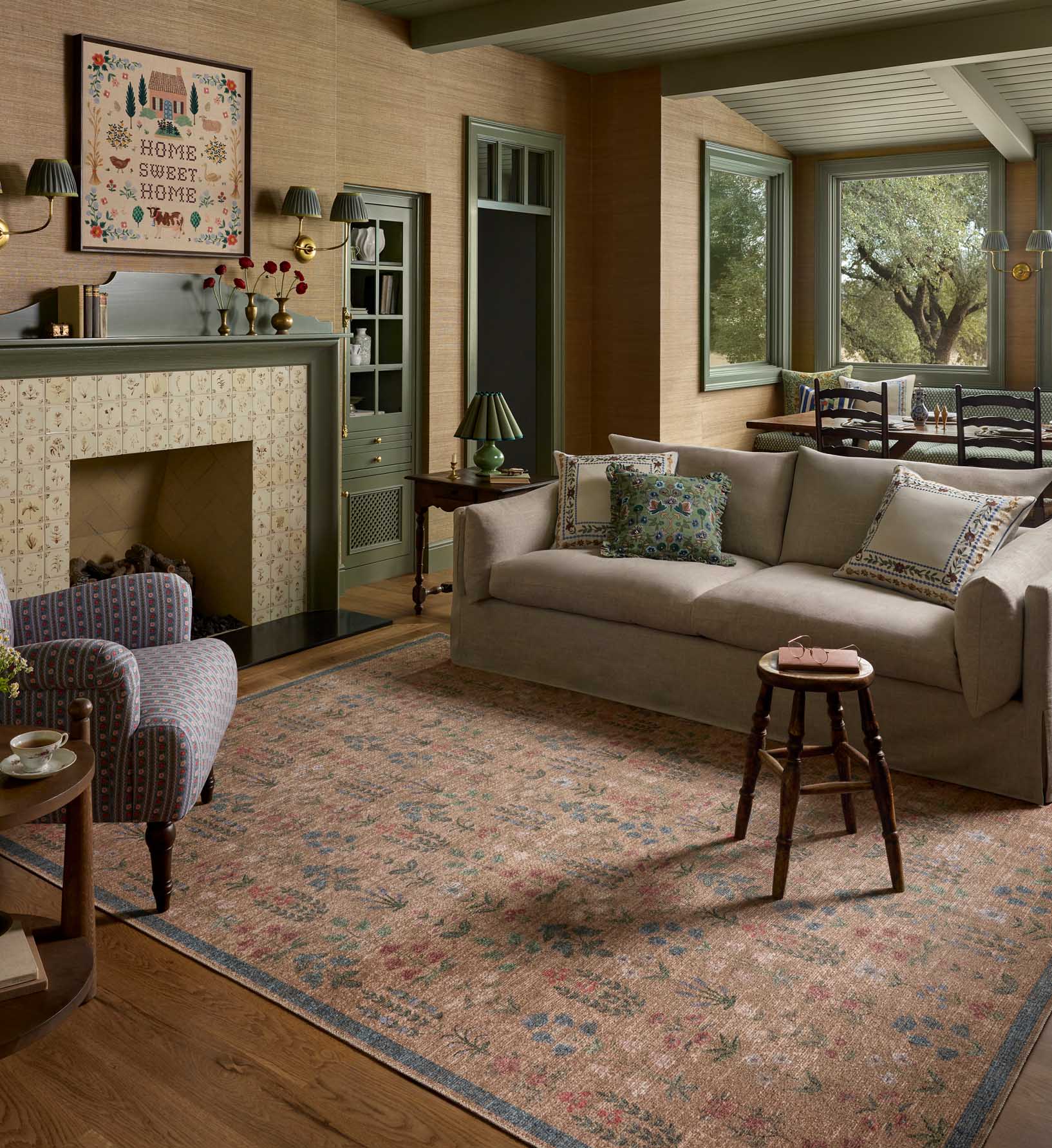 Edinburgh Campbell Power Loomed Rug - Wheat - Image 2