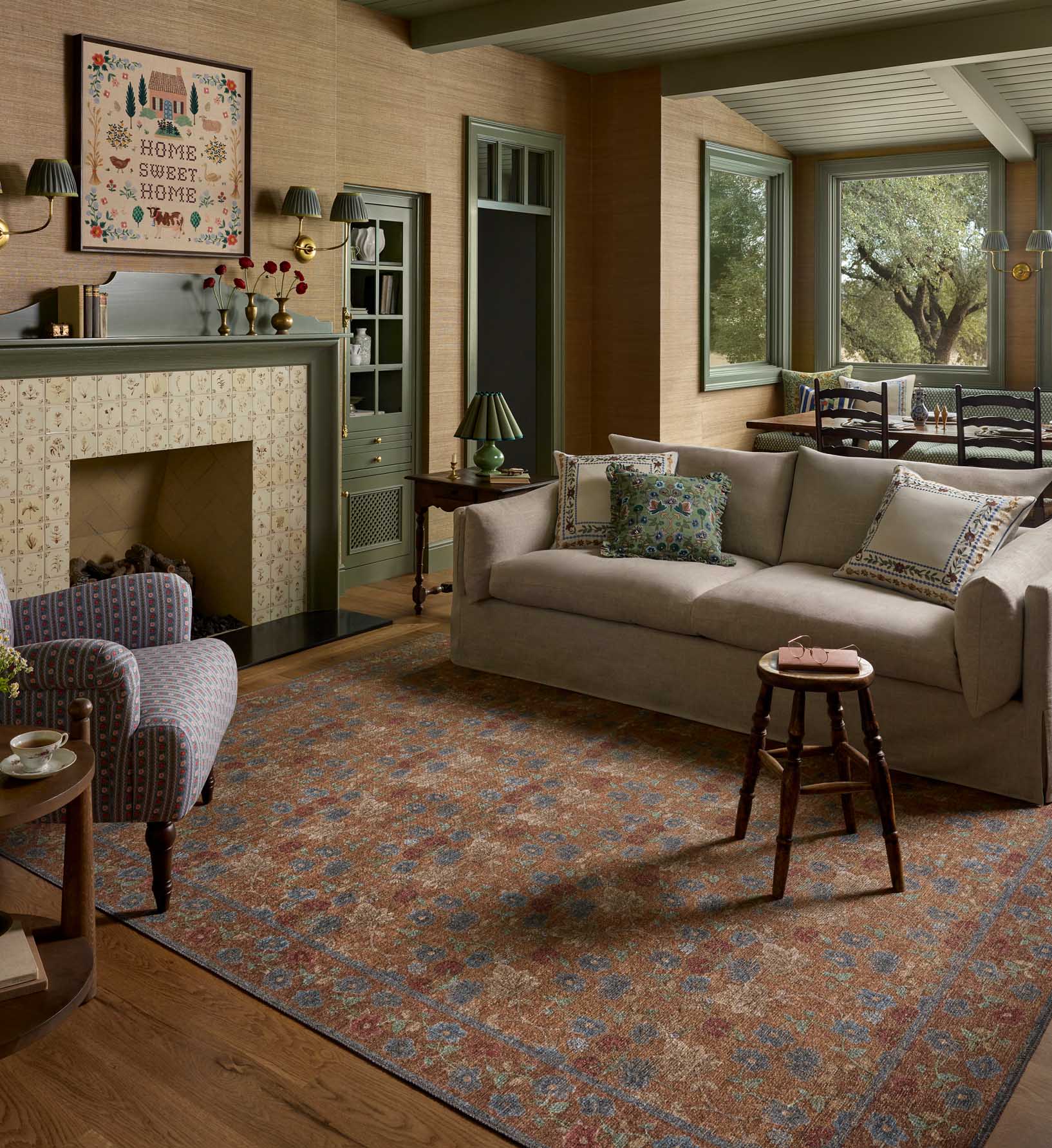 Edinburgh Maple Power Loomed Rug - Cinnamon - Image 2