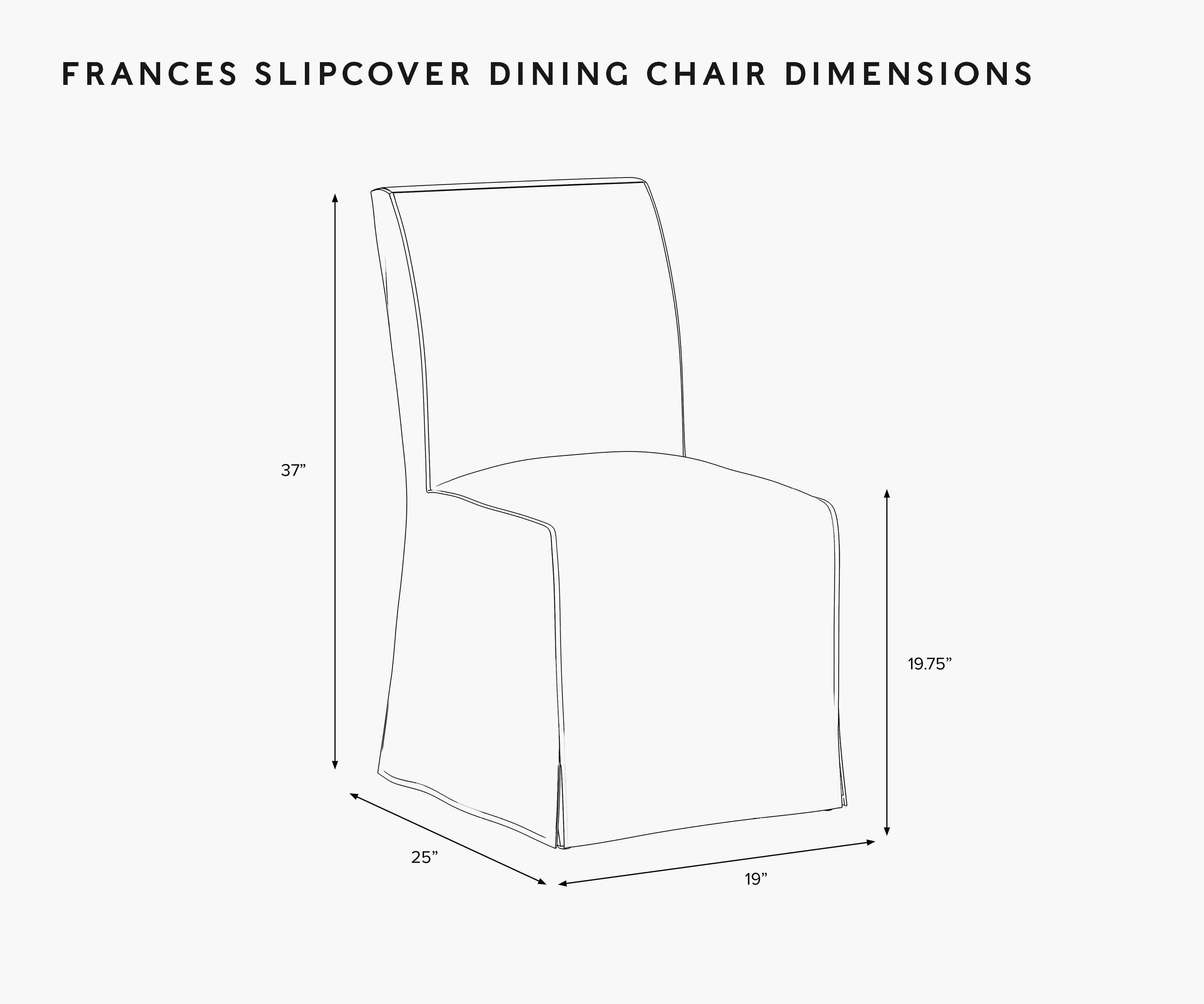 Frances Slipcover Dining Chair - Garden Party - Image 6