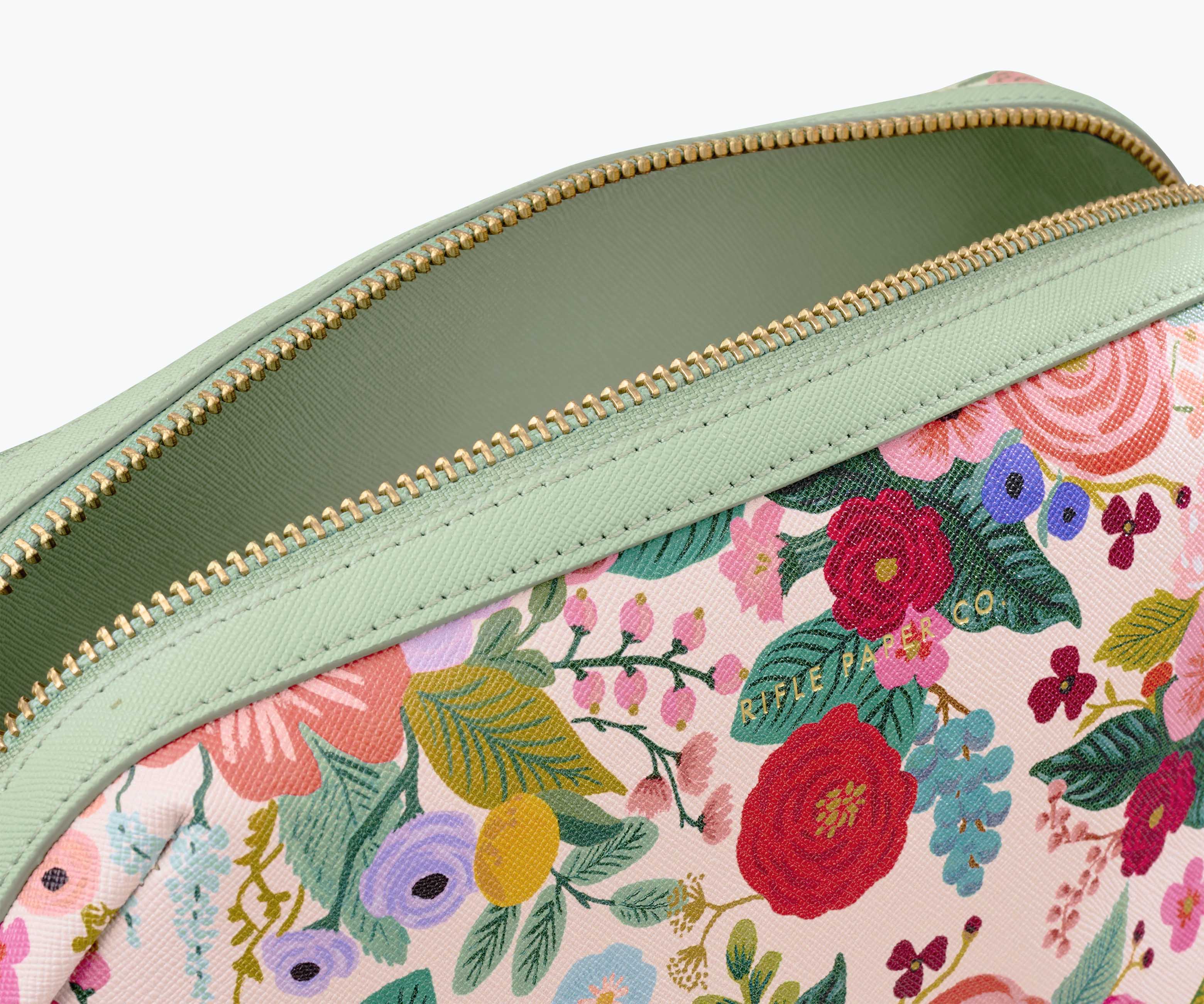 Large Cosmetic Pouch - Garden Party - Image 3
