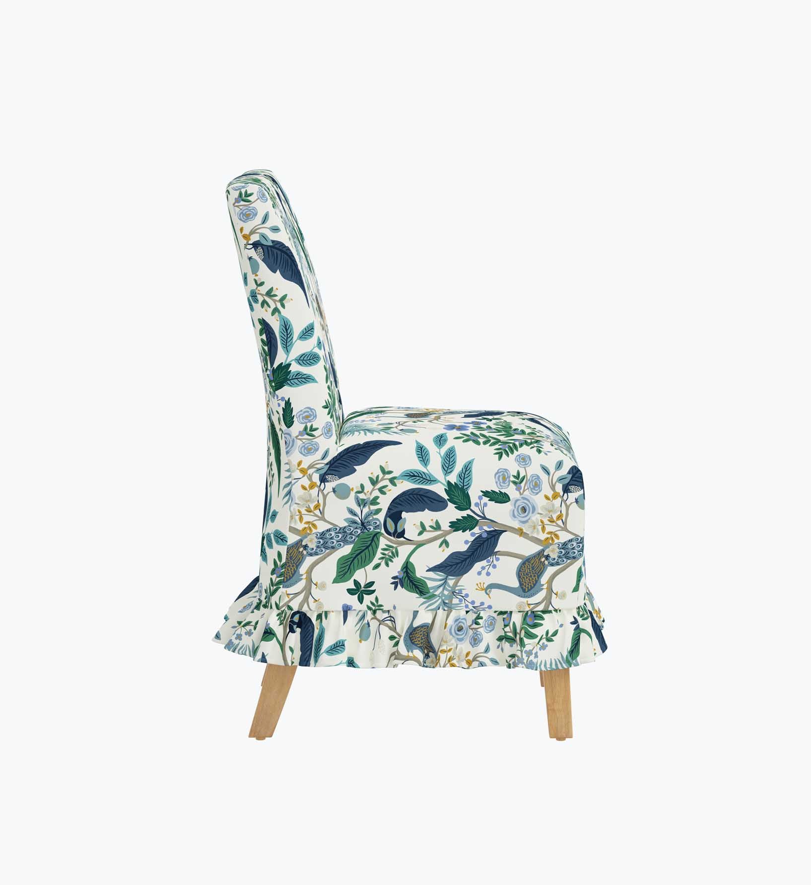 Louise Slipcover Dining Chair - Peacock - Image 3