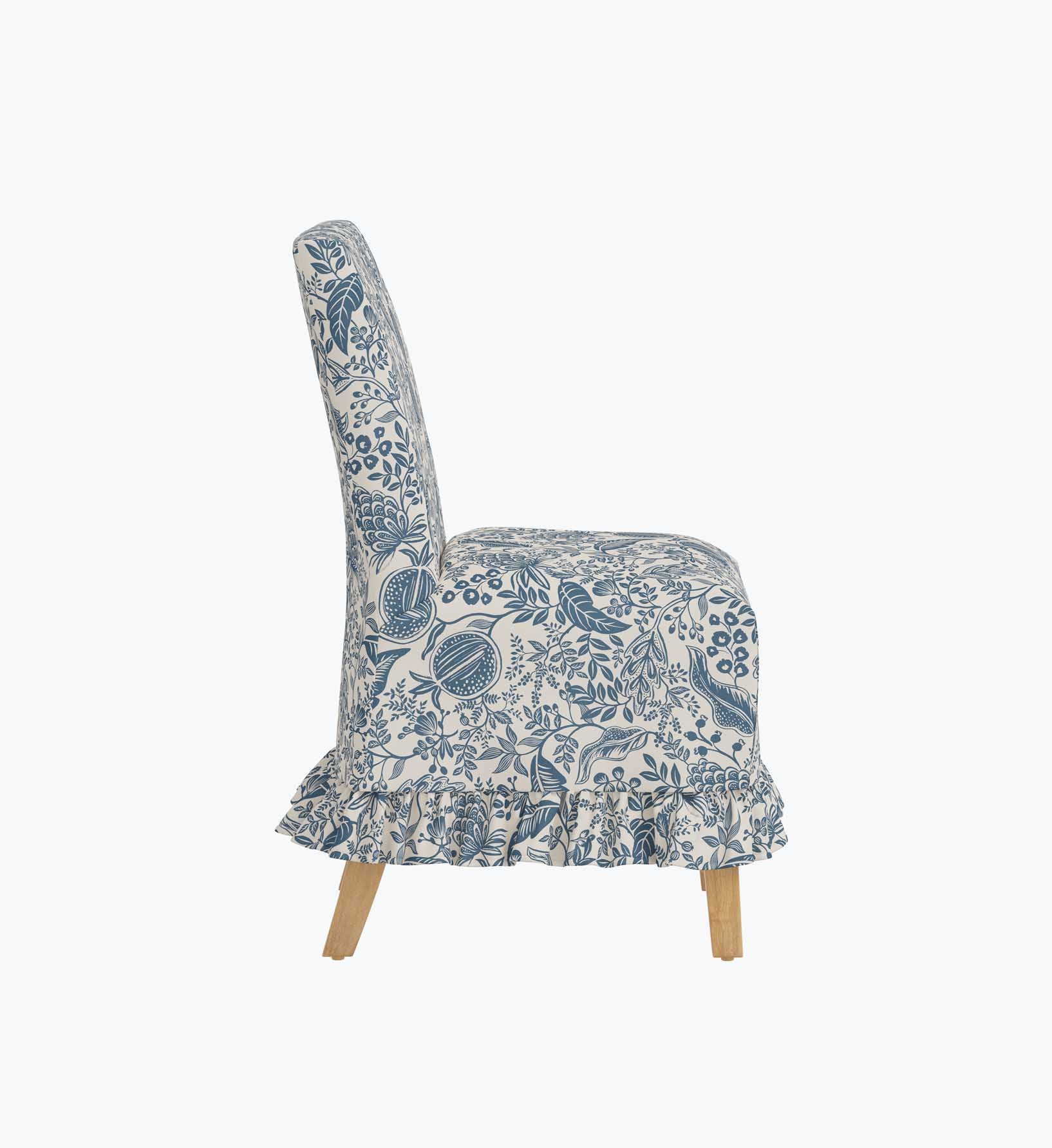 Louise Slipcover Dining Chair - Pomegranate - Image 3