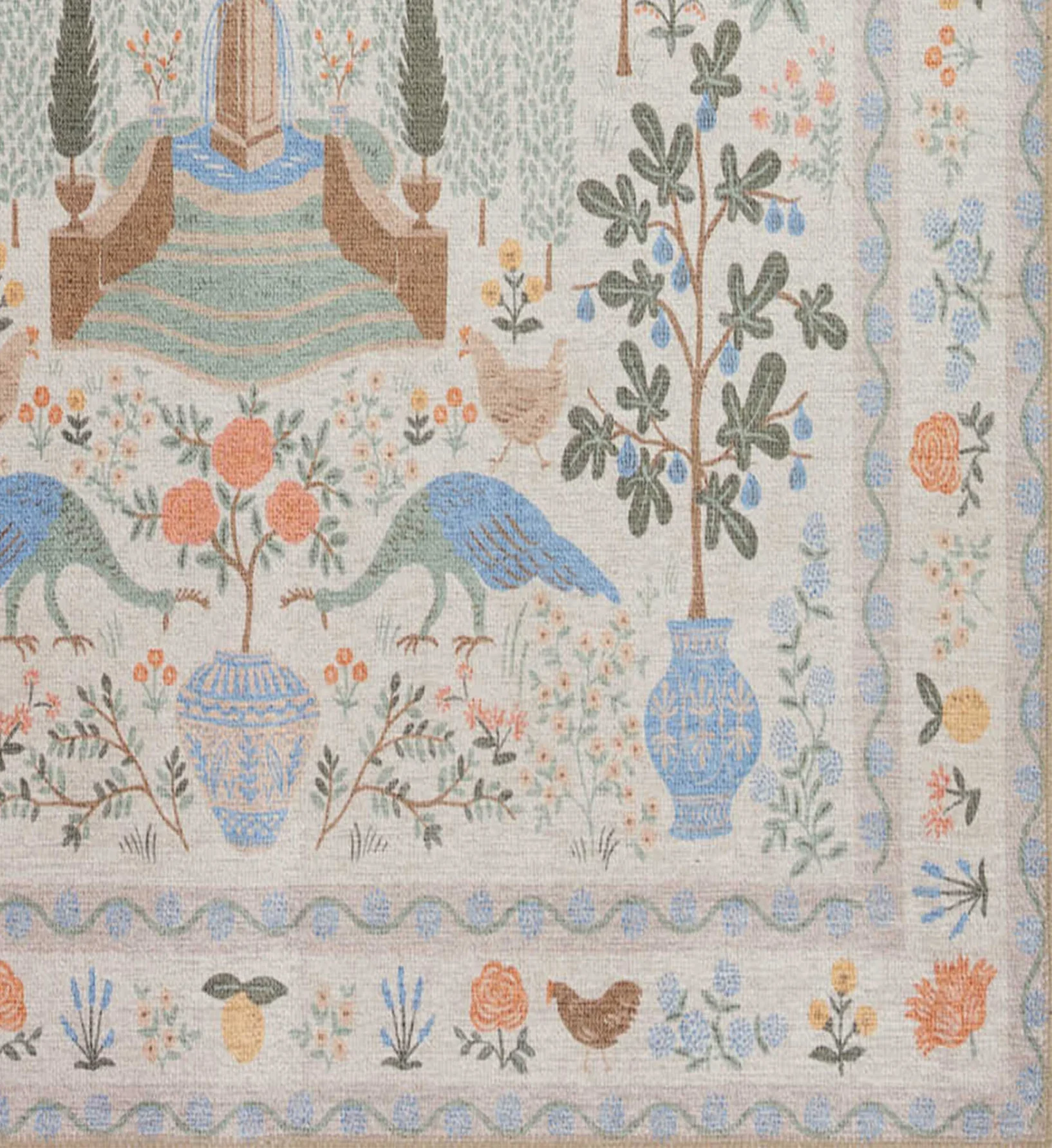 Menagerie Camont Printed Rug - Cream - Image 2