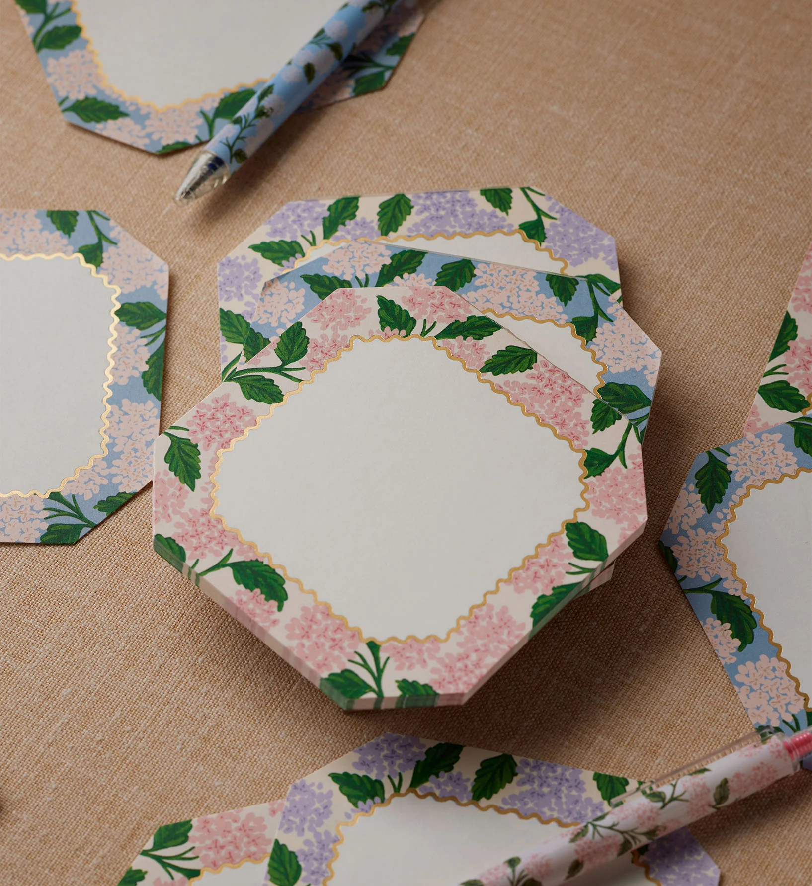 Mini Notepad Trio - Pink Hydrangea - Image 3