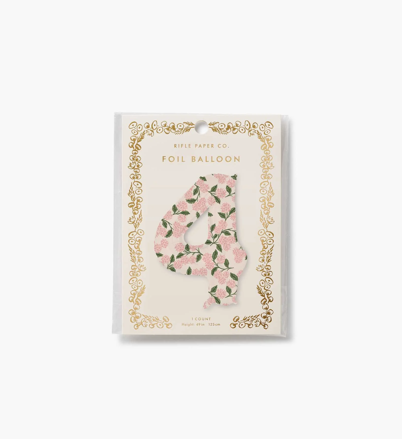 Numbered Foil Balloon - Pink Hydrangea - Image 10