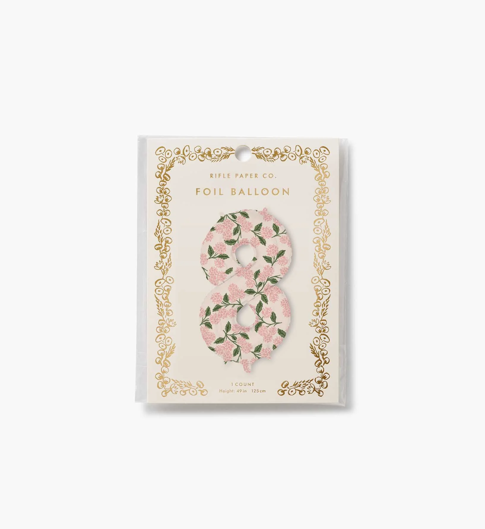 Numbered Foil Balloon - Pink Hydrangea - Image 18