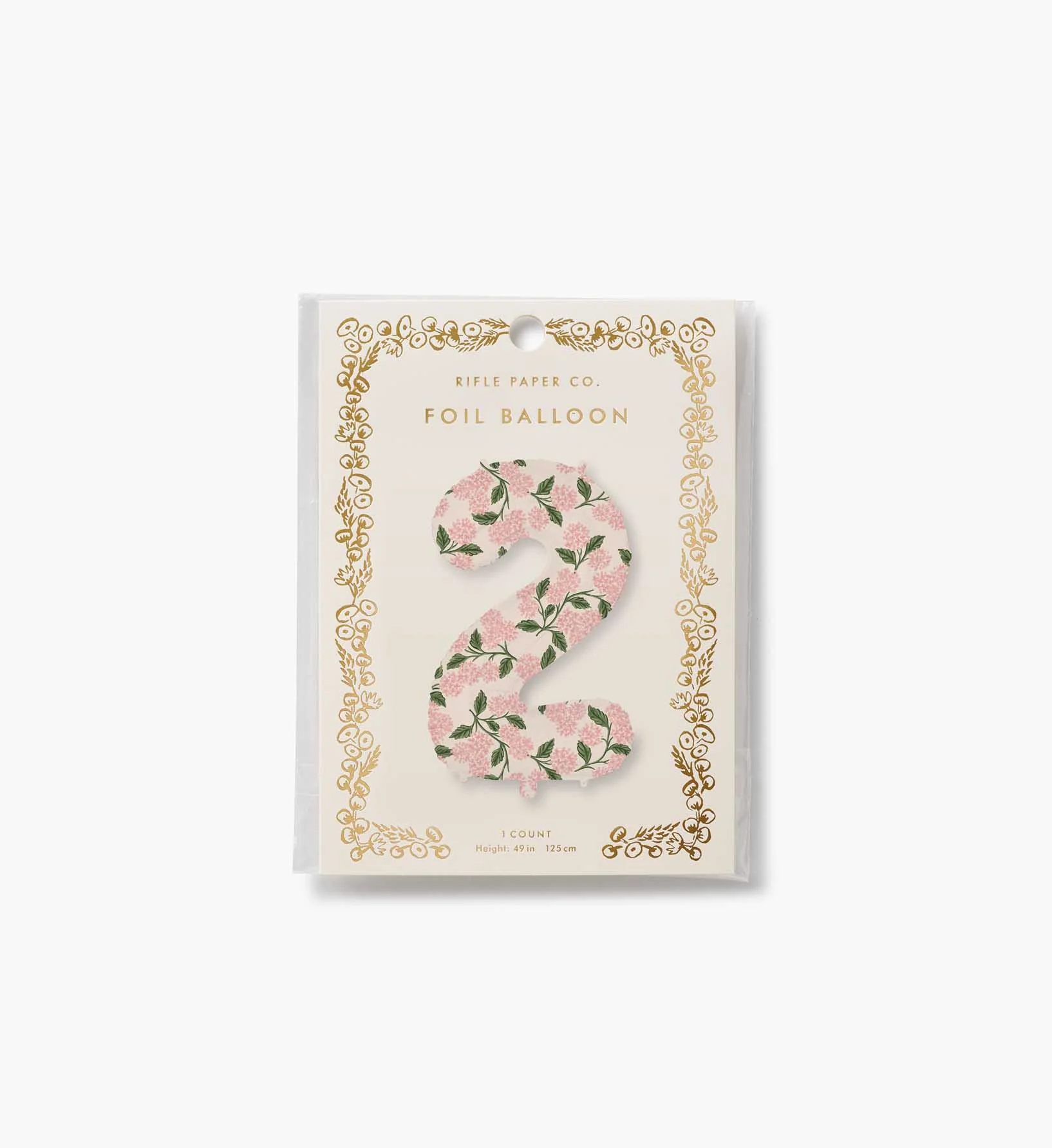 Numbered Foil Balloon - Pink Hydrangea - Image 6