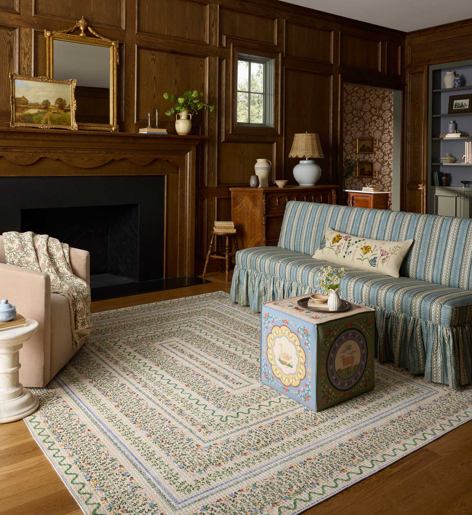 Orchard Wildwood Vines Washable Rug - Ivory - Image 2