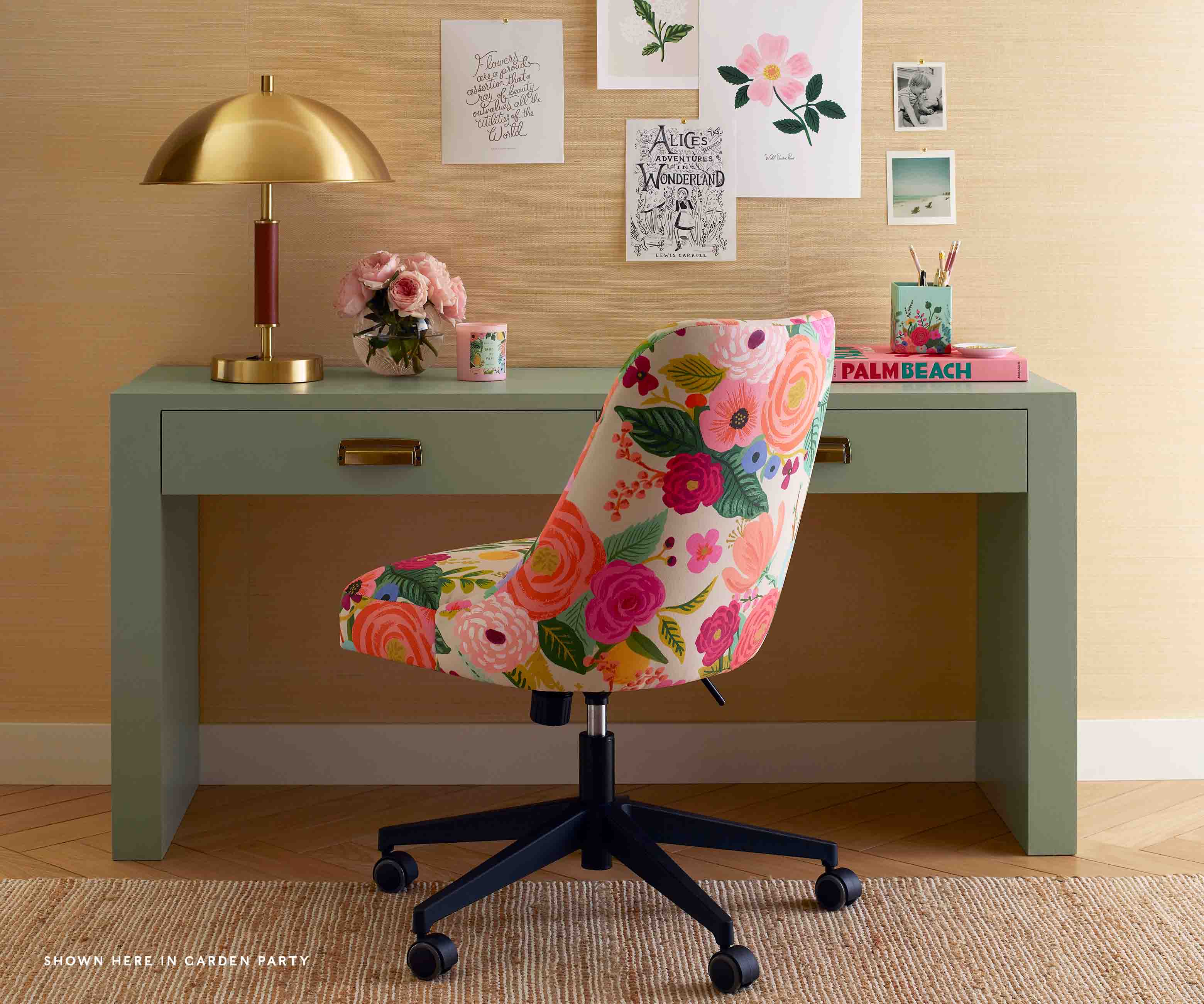 Oxford Desk Chair - Garden Party Blue - Image 6