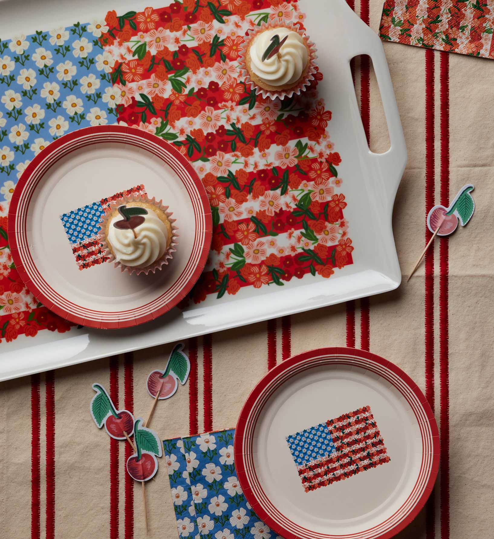 Small Paper Plates - Americana - Image 3