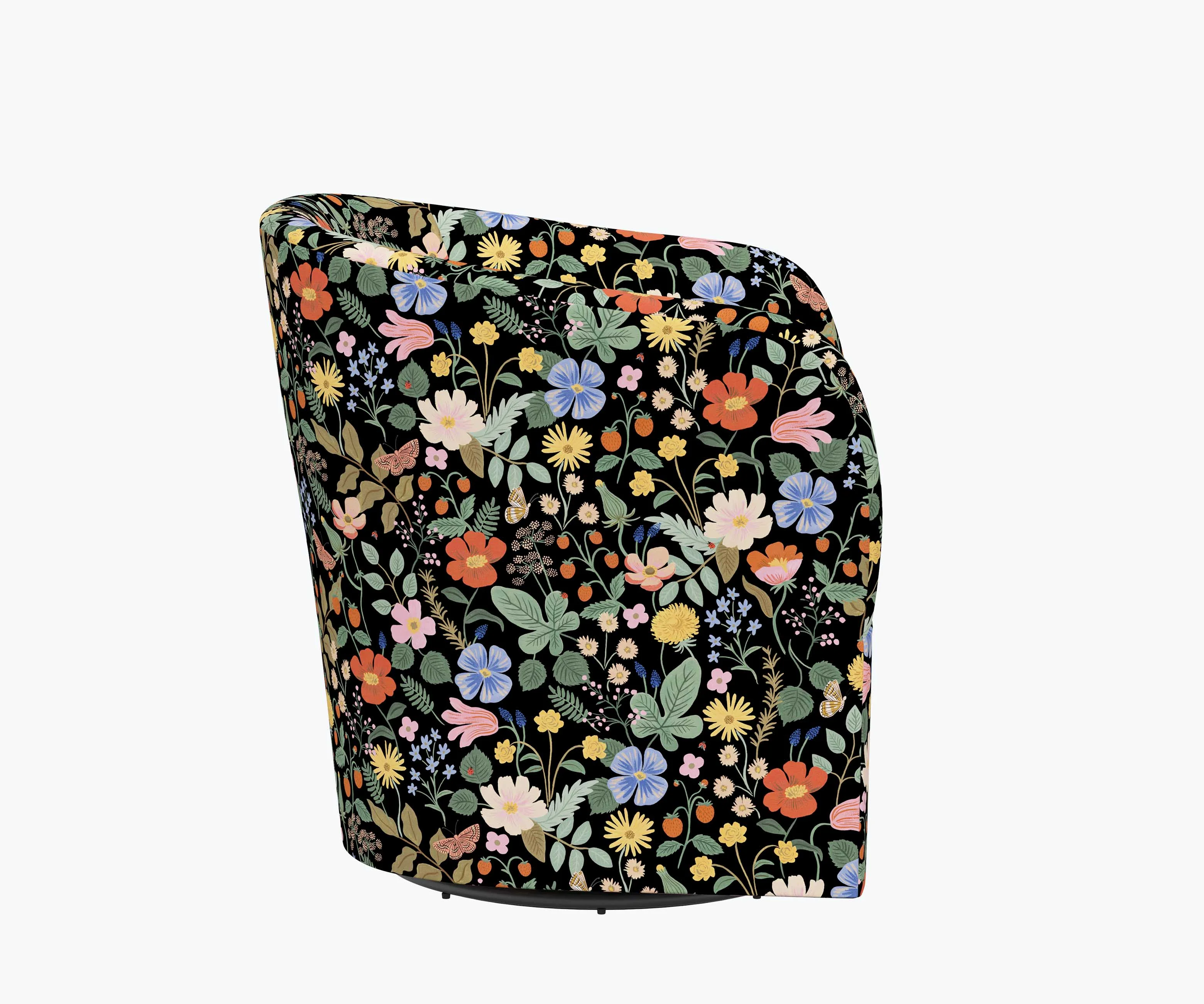 Pembroke Swivel Chair - Strawberry Fields - Image 3