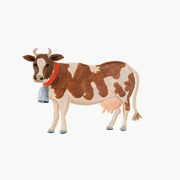 Animals Personalized Stationery  - Cow - Image 2