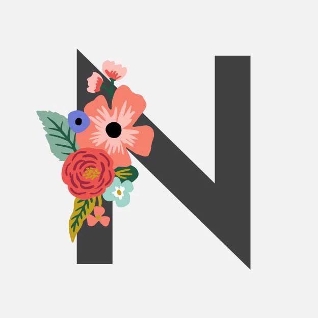 Monogram Personalized Stationery - N - Image 2
