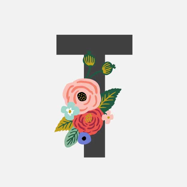 Monogram Personalized Stationery - T - Image 2