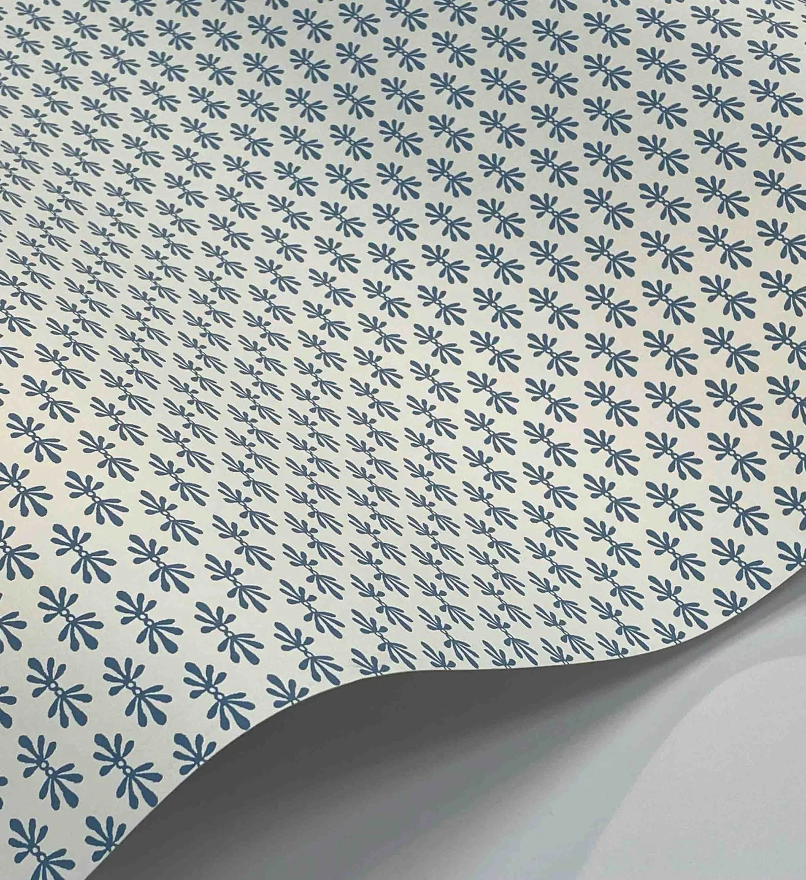 Petal Wallpaper - White & Blue - Image 4