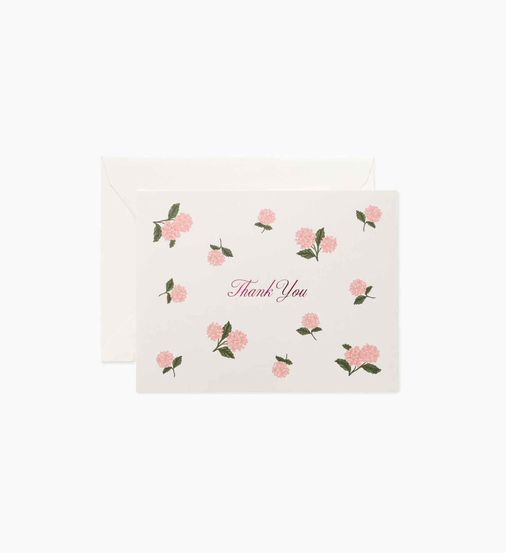 Pink Hydrangea Thank You Cards - Boxed Set
