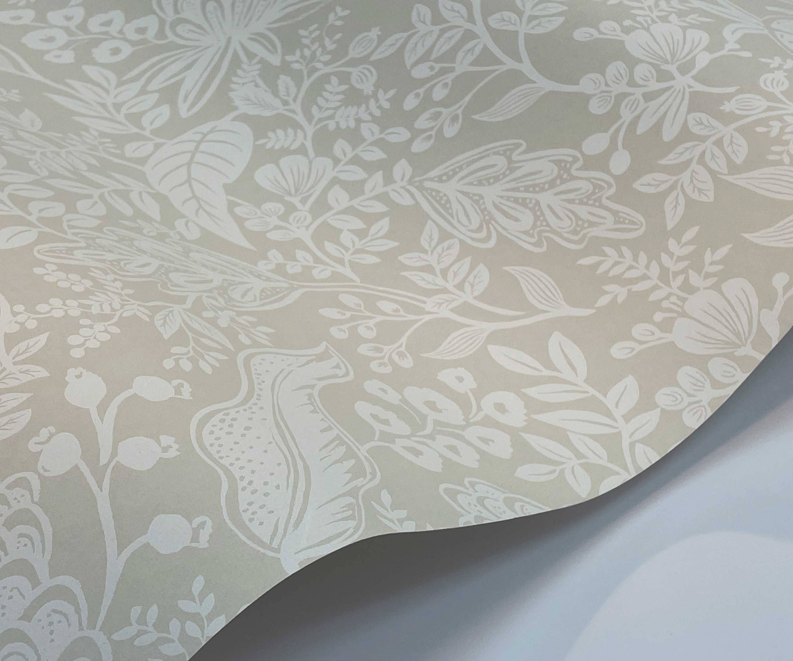 Pomegranate Wallpaper Sample - Beige & White - Image 2