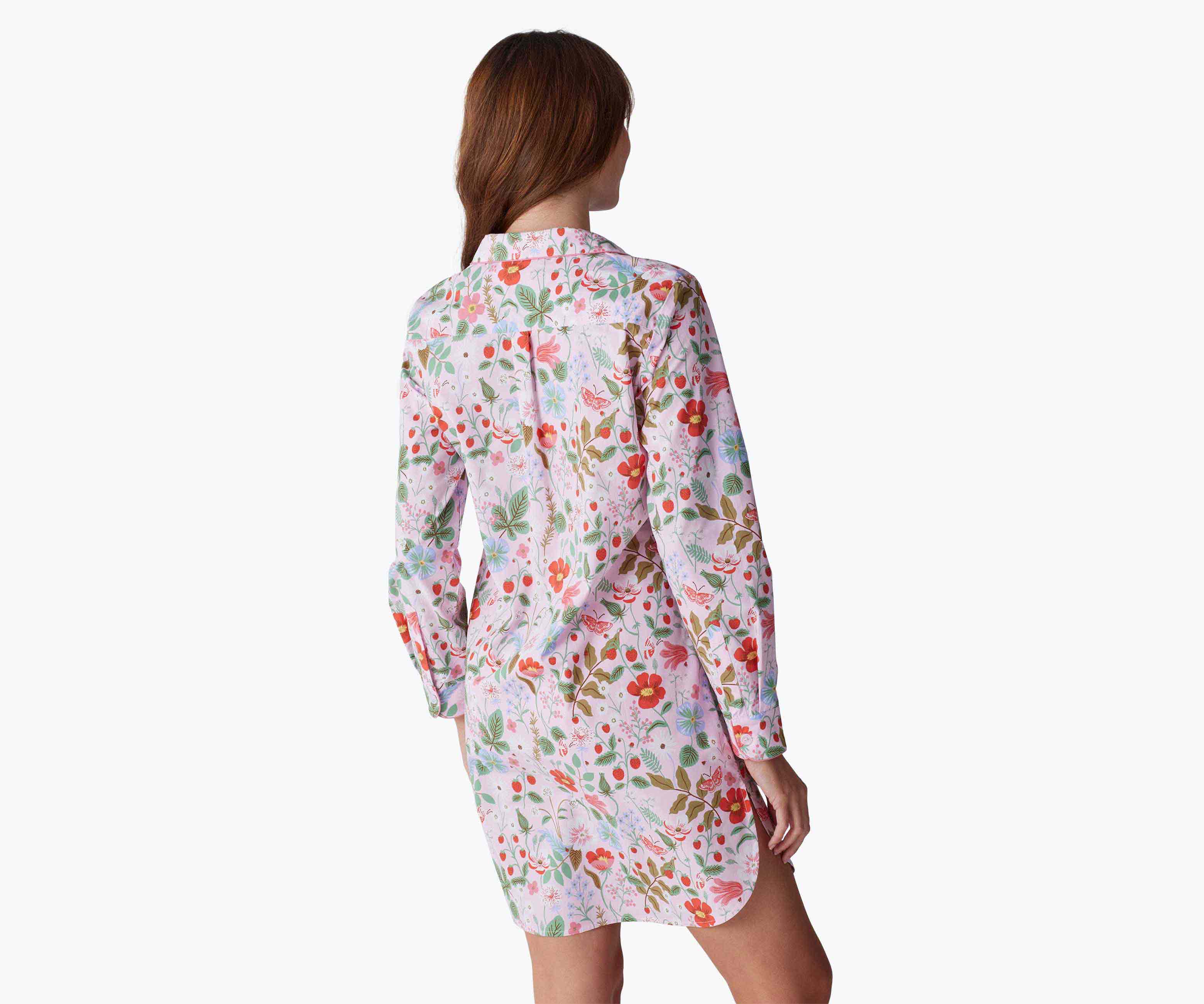 Poplin Nightshirt - Strawberry Fields - Image 5