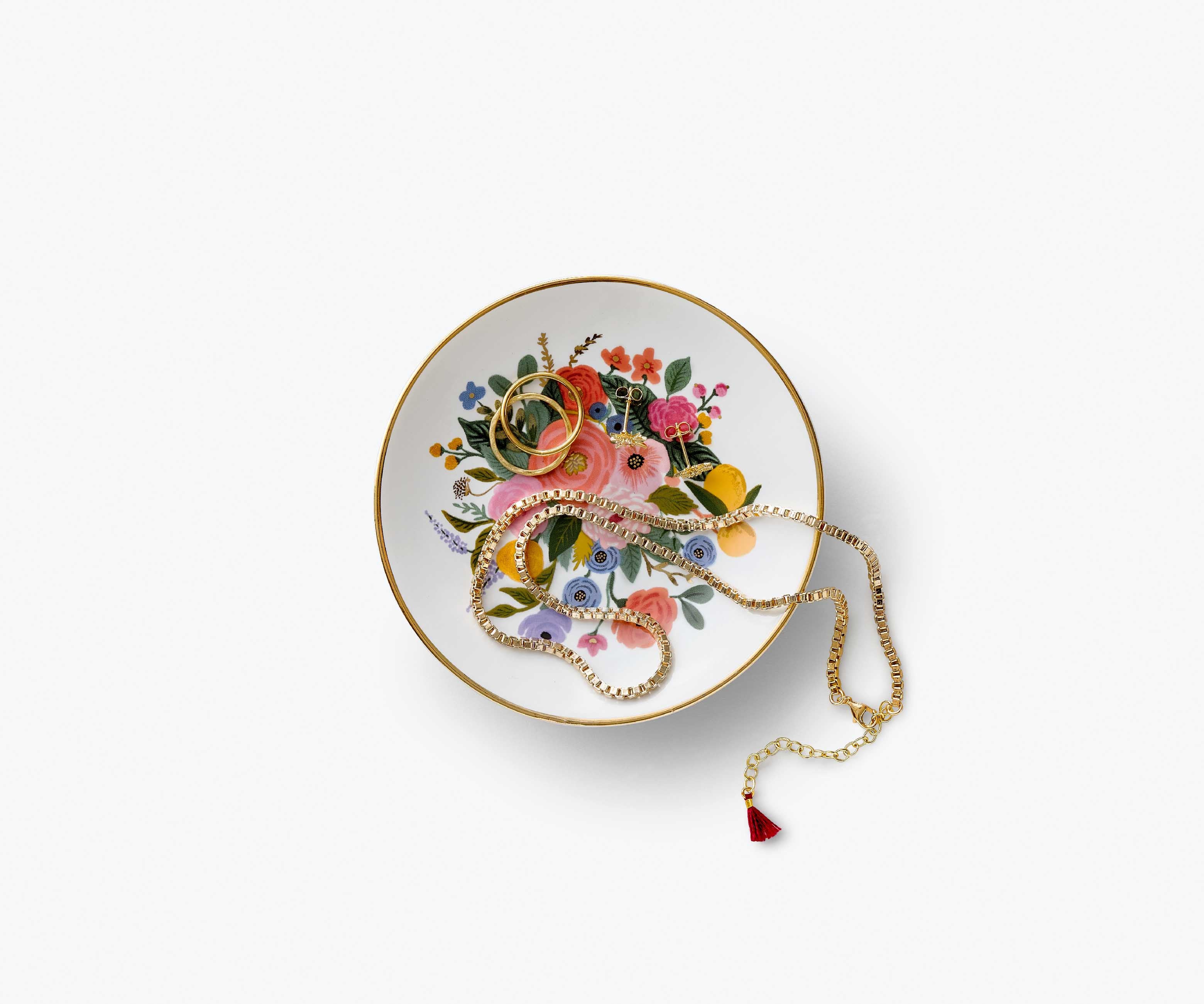 Porcelain Ring Dish - Garden Party Bouquet - Image 3