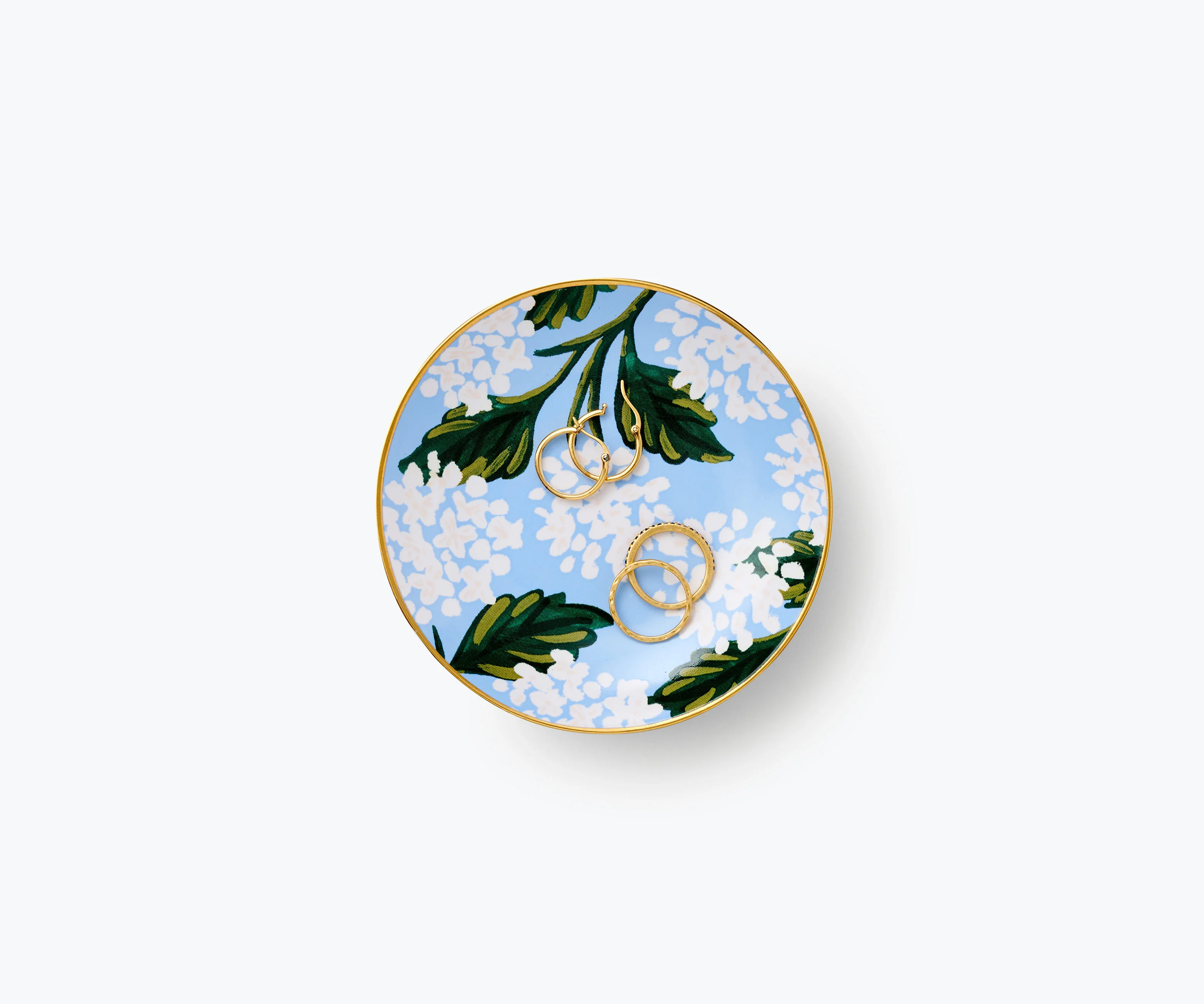 Porcelain Ring Dish - Hydrangea - Image 3