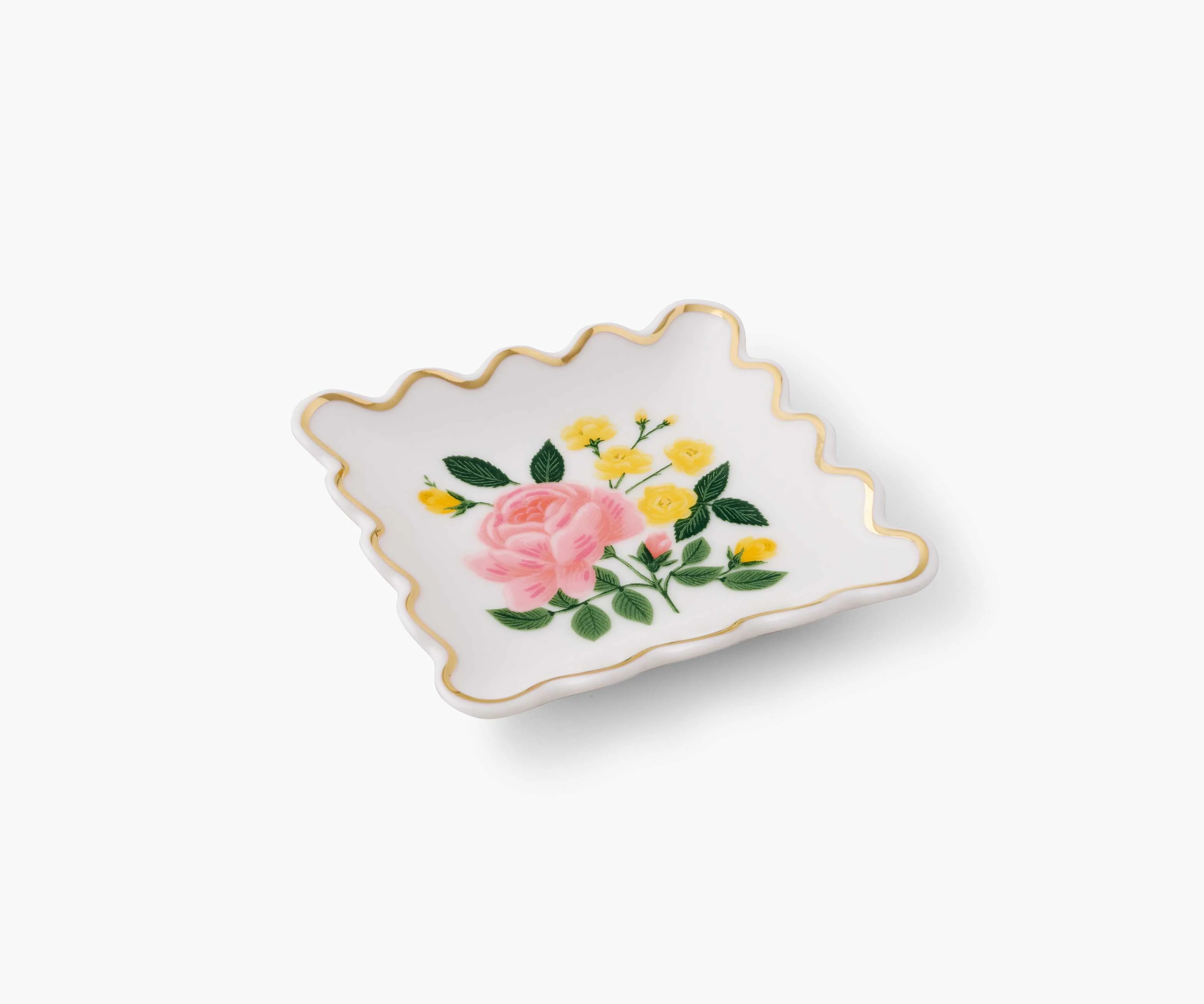 Porcelain Ring Dish - Roses - Image 3