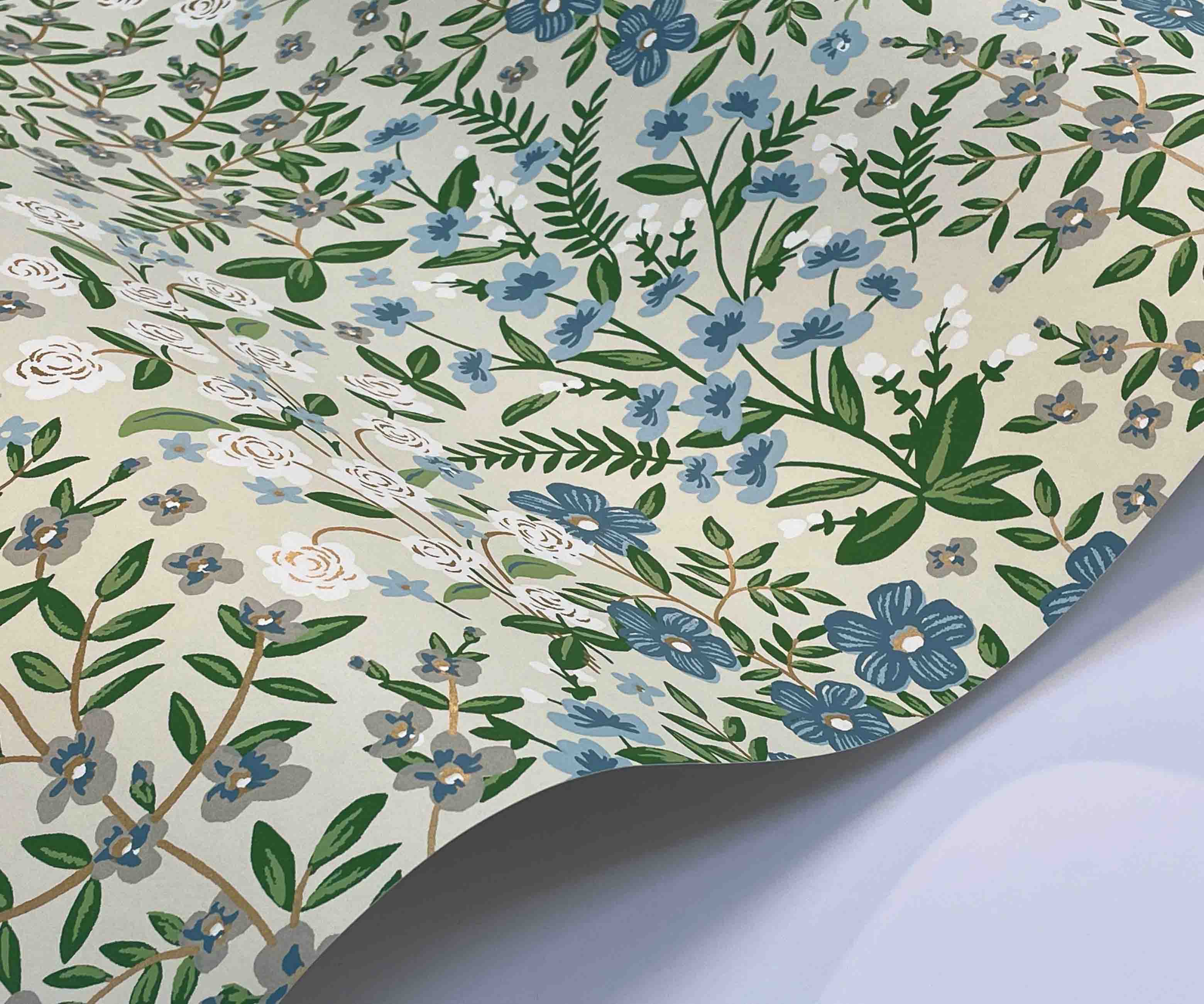 Wildwood Garden Wallpaper Sample - Linen - Image 2