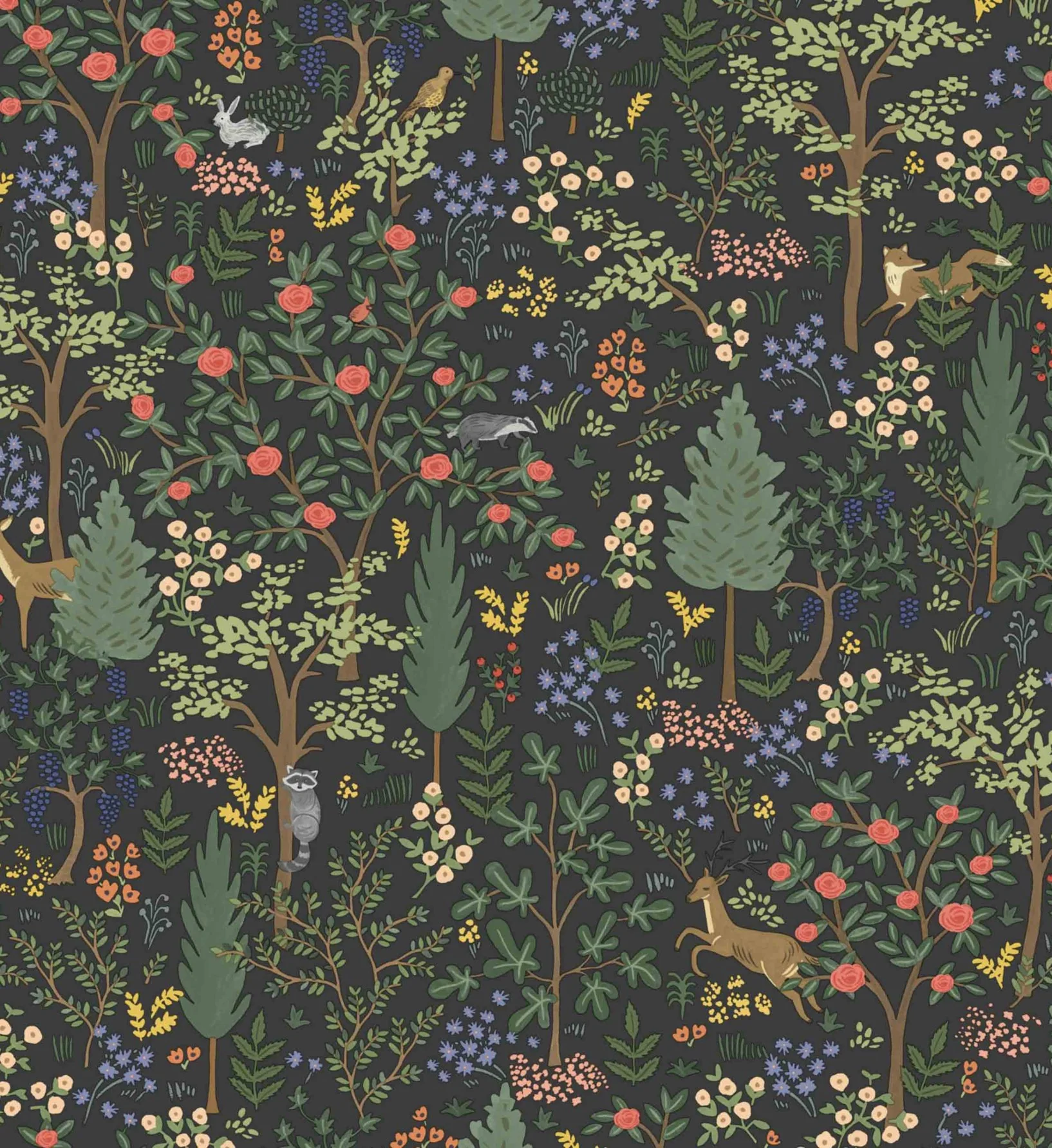Woodland Peel & Stick Wallpaper - Black - Image 3